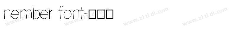nember font字体转换